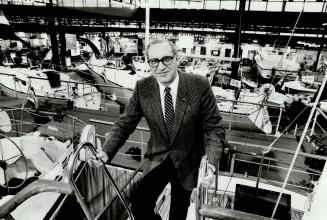 Coming aboard: Harold Shield, 54, started the Toronto International Boat Show 25 years ago