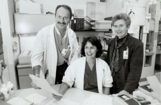 Team Spirit: Centenary emergency staff - from left, Dr. Thomas Stavro-Sholdoss, nursing coordinator Lynne Heeney and manager Janice Pound - say the advanced triage system is a real time-saver.