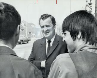 You can Rap with the chief, said one 17-year-old youth about Burlington police chief Ken Skerrett, centre, who tries to help young people before they get into trouble