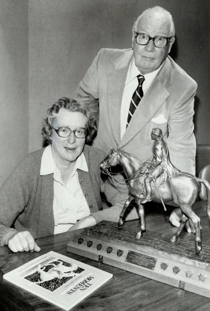 Capture the excitement: Between Marian Ogden Sketch's writing and photographs of Ralph Sketch's sculptures, the couple captures the excitement of great events in Canada's history