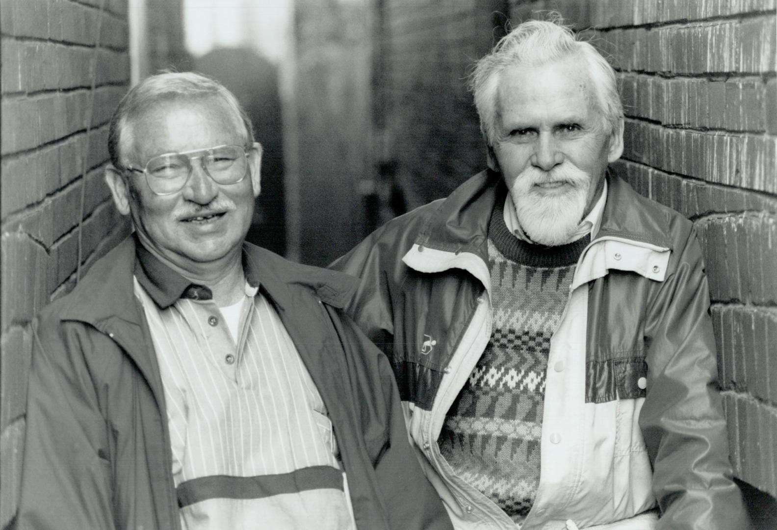 On a Mission: Peter Skyba, left, and Stefan Horlatsch plan to raise money for victims of the Chernobyl disaster.