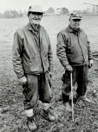 Smith brothers: Roy, 75, (left) and Bill, 80, now sleep at a cousin's farm.