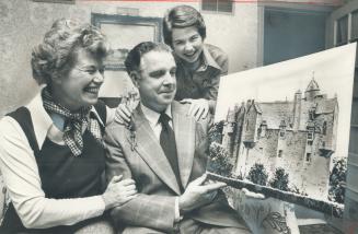 Home is a castle, or soon will be for Stuart family of Donlea Dr. in East York. Charles Stuart has taken out a 20-year lease on a castle near Inverness, Scotland, built in 1625 by the third Earl of Moray. The rent - $95.50 a year, but Stuart says it will need about $38,000 worth of work to make it habitable. It has a ghost, but a friendly one, Stuart said. He and his wife, Elizabeth, show off a photo of their new home with daugher Lucie, who is 13.