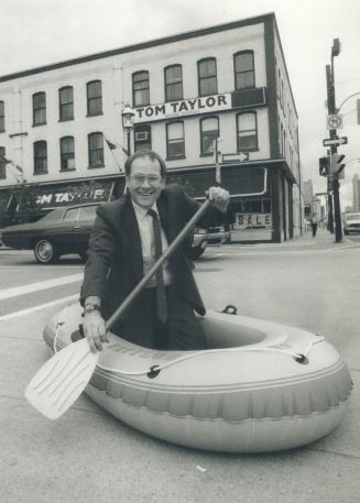 Outward bound: Paul Swartz, co-owner of Tom Taylor Marine Supplies, says the retail store at Adelaide and Jarvis Sts