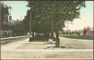 Elgin Street entrance to Driveway, Ottawa, Ontario