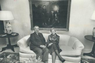 Max and Anne Tanenbaum relax at home in their 43rd floor Palace Pier apartment