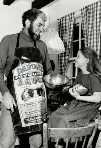 Graphics designer Brian Thompson, an ex-pastry chef, with daughter Samantha