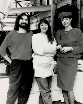 To the rescue: The Star's makeover team consisted of, from left, hairstylist Terry Stevens of TLC, makeup artist Jackie Gideon of Sherrida, and image consultant Shannon Smith of Premiere Image