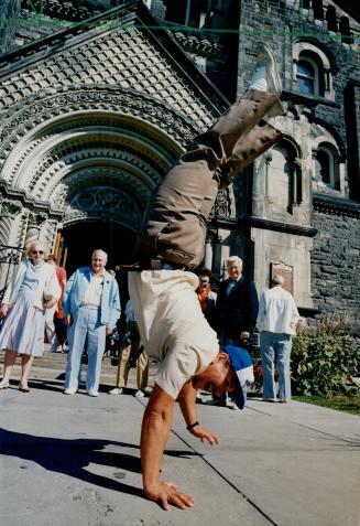 The entertainer: Emil Szinegh is a tour bus driver with a twist.