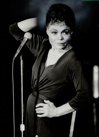 Consummate cabaret artiste: Eartha Kitt gave a power-packed performance at the Imperial Room last night