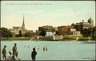 Riverside Park and River, Stratford, Ontario, Canada