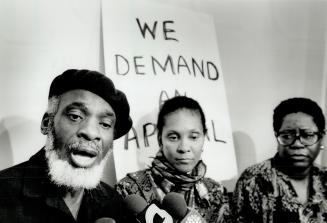 Seeking change: Black Action Defence Committee organizer Dudley Laws says the purpose of today's protest is not violence, but changing society.