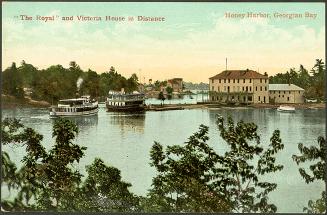 ''The Royal'' and Victoria House in Distance, Honey Harbor, Georgian Bay