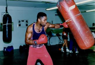 Born in England, raised in Kitchener, Lennox Lewis tomorrow faces Greg (The Gorilla) Gorrell in his first pro fight held in Canada, at Kitchener's Memorial Auditorium