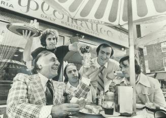 Founding Father of the annual International picnic on Toronto Island - it's on this weekend - is Johnny Lombardi (seated, left), resident of radio CHIN, the multi-cultural station that broadcasts in 33 languages