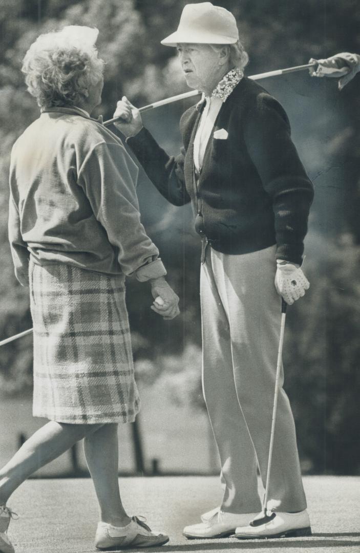 Two famous golfers, for whom trophies in Canadian Ladies Golf Association National Seniors championships are named, are competing in event at Toronto Ladies' Golf Club in Thornhill