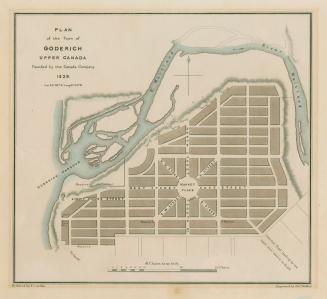 Plan of the town of Goderich Upper Canada founded by the Canada Company 1829