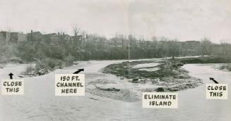 Island (centre) will disappear from Humber and channels on both sides replaced by a single channel 150 feet wide