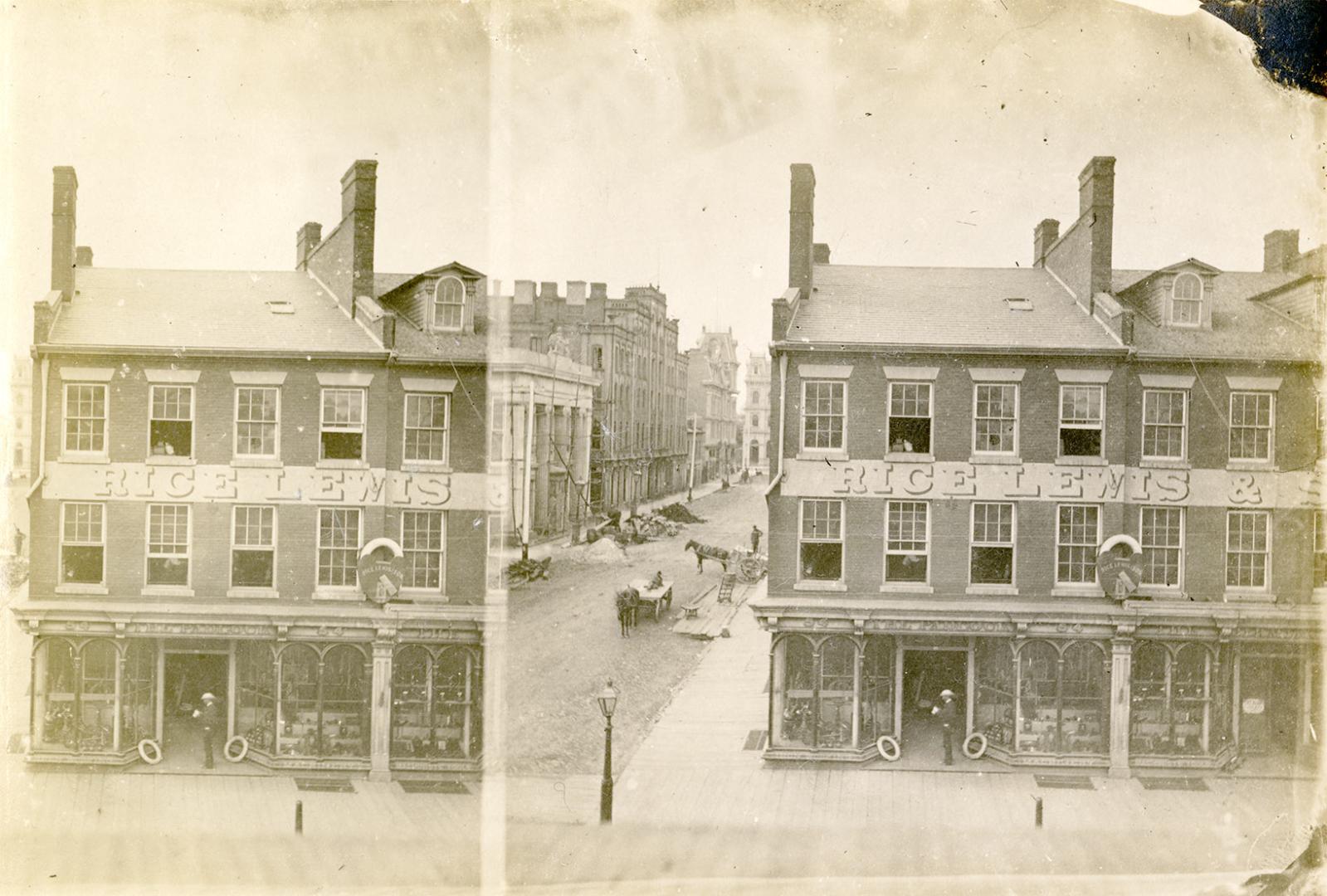 King St. E., north east corner, Toronto St., Toronto, Ont.