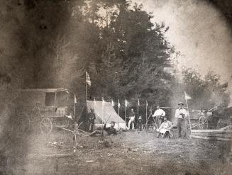 Showing surveying party, Frederic F. Passmore seated second from right. Toronto, Ont.