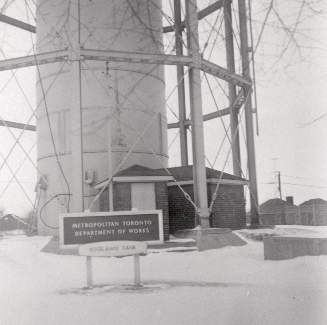 Waterworks, Roselawn Tank, Roselawn Avenue, north side, west of Avenue Road, Toronto, Ontario. …