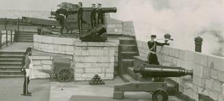 Cannonball firing at Fort Henry