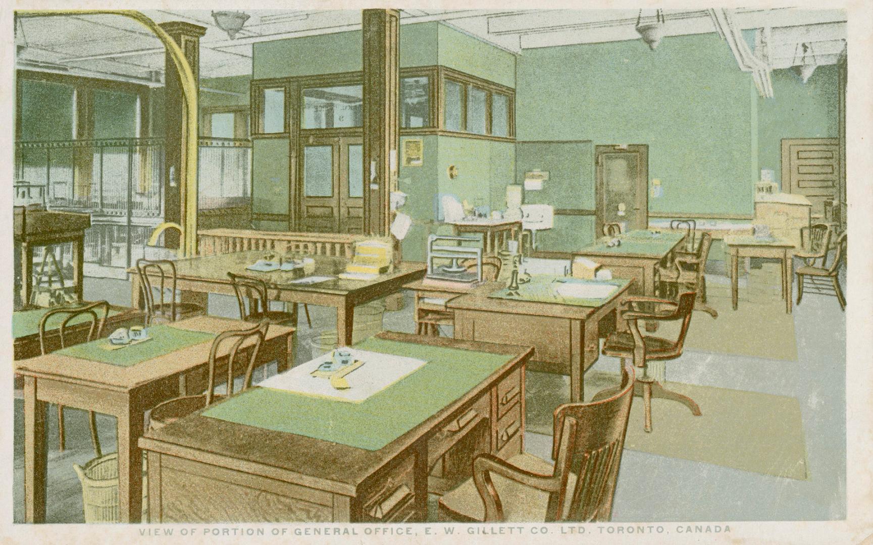 View of Portion of General Office, E. W. Gillett Co. Ltd. Toronto, Canada