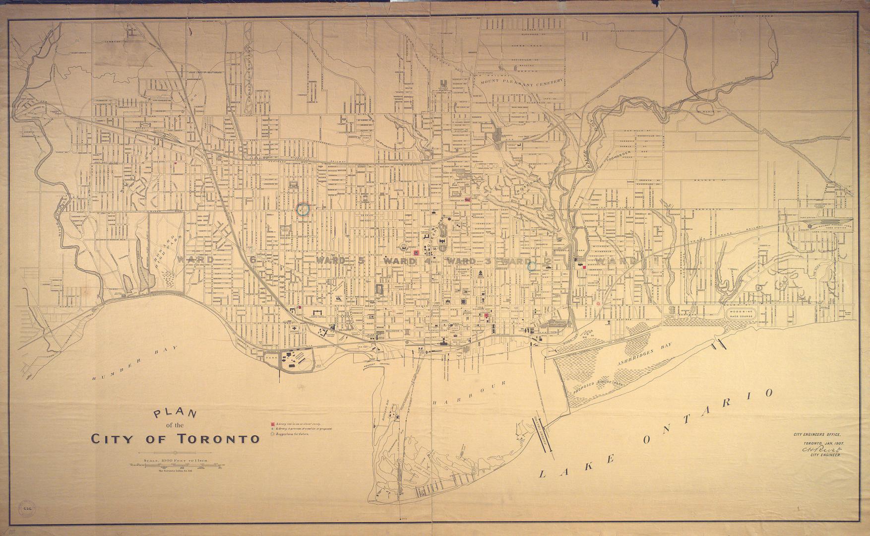 Plan of the City of Toronto.