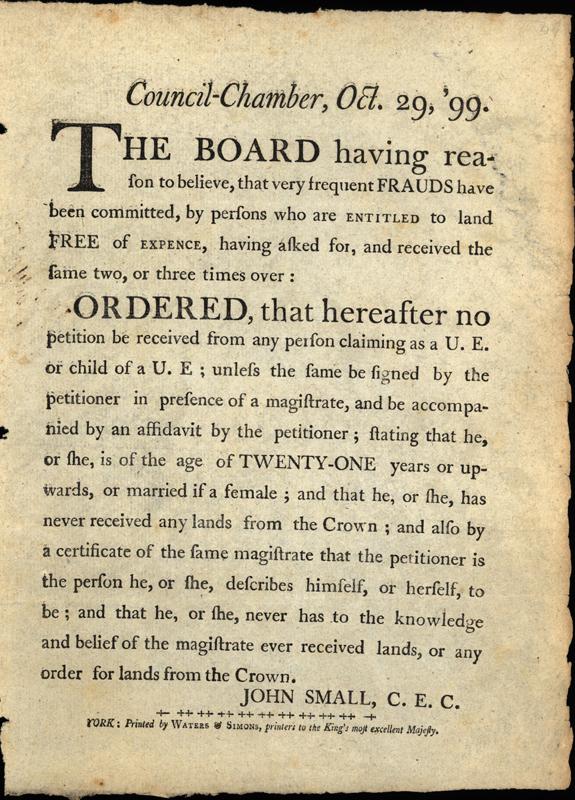 Council-Chamber, Oct. 29, '99. The board, having reason to believe, that very frequent frauds ...(Trans. from card.)