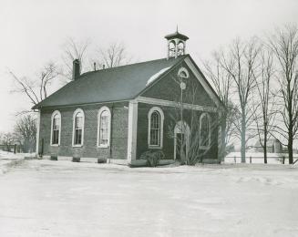 This fine brick school cost $500 a century ago. It will become Cedar Grove Community Club headquarters.