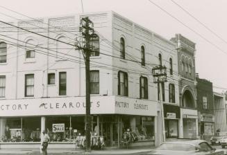 Dundas Street West, south side, looking west from Mavety Street, Toronto, Ontario.