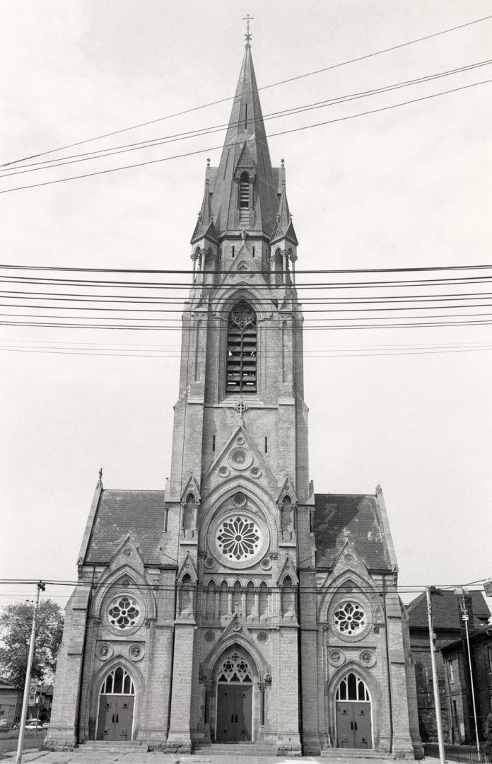 St. Mary's Roman Catholic Church, Bathurst Street, west side, between Adelaide Street West and Portugal Square, Toronto, Ontario.