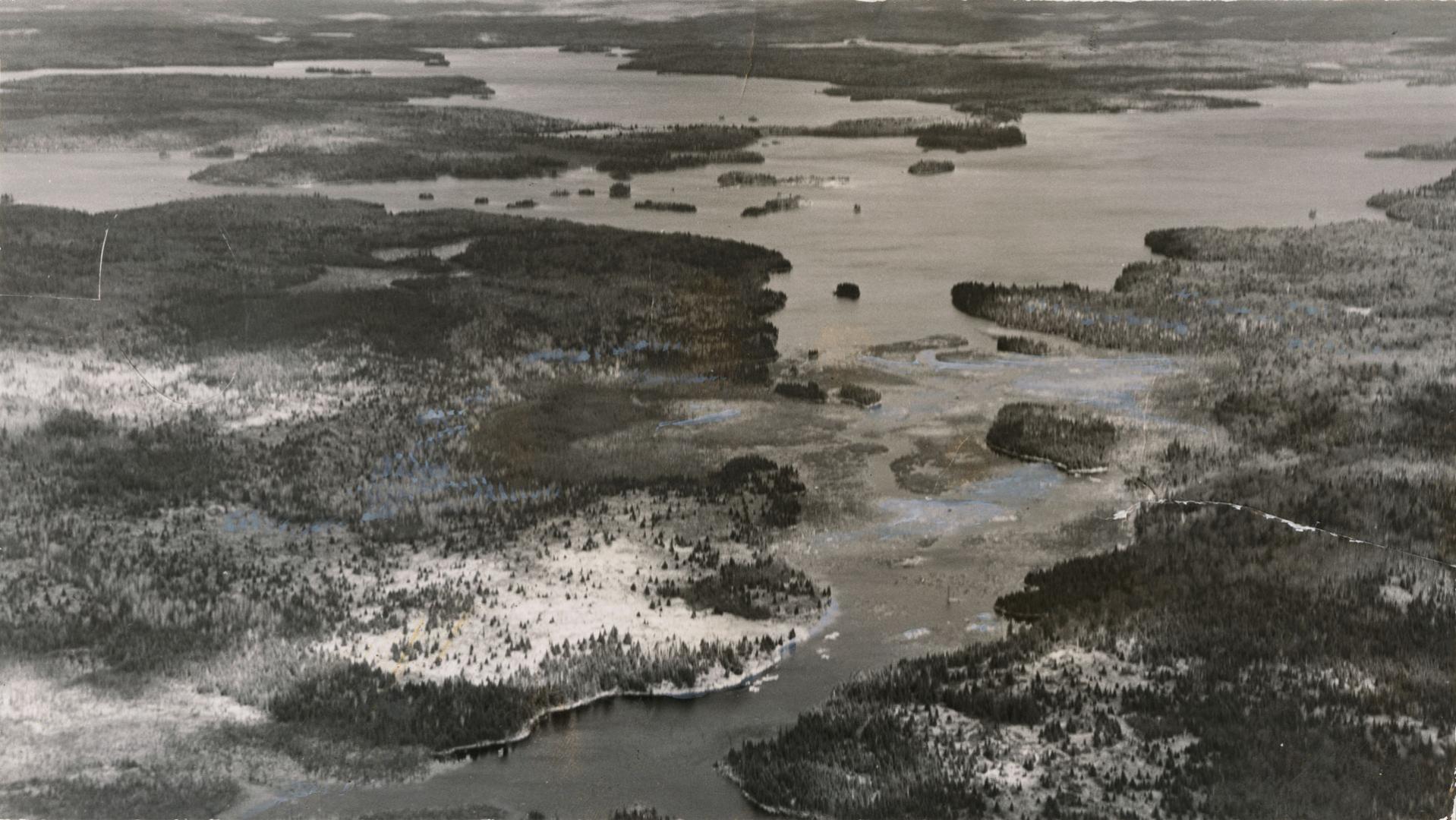 Bird's eye view of Algonquin Provincial Park, Ontario