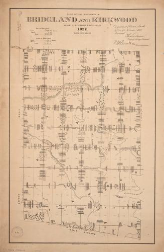 Plan of the townships of Bridgland and Kirkwood