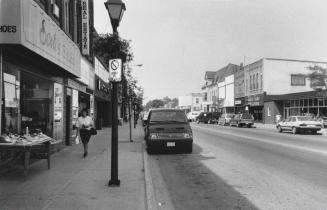 Victoria Street, looking west. Alliston, Ontario