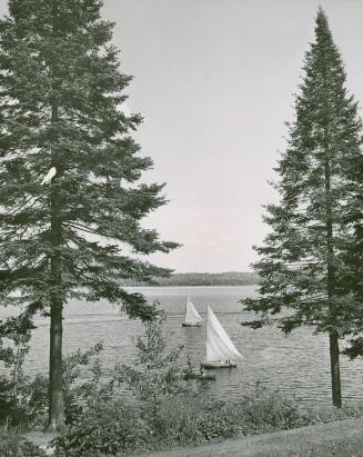 Sailing on Lake of Bays in Muskoka, Ont.