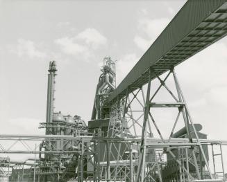 External view of the Stelco Steel plant complex. Nanticoke, Ont.