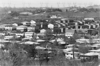 Bird's eye view of Bowmanville, Ontario