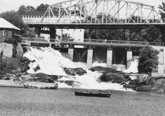 Electricity generating station, Muskoka River. Bracebridge, Ontario