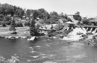 Electricity generating station, Muskoka River, Bracebridge, Ontario