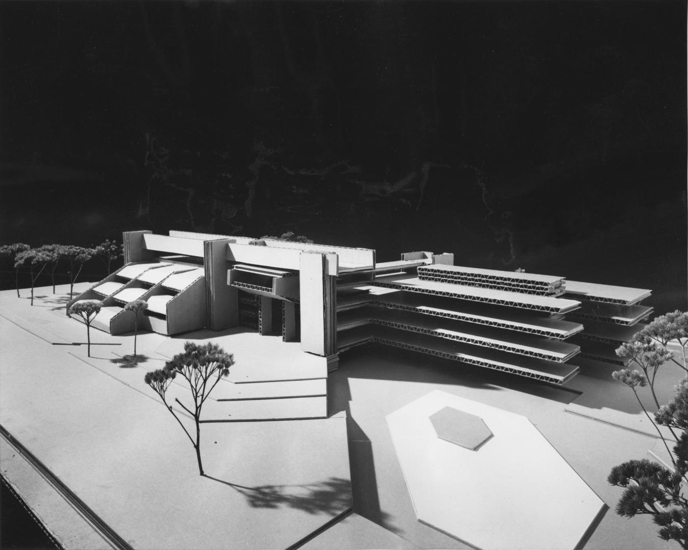 Model of a new municipal complex, Bramalea, Ontario