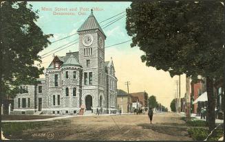 Main Street and Post Office, Deseronto, Ontario