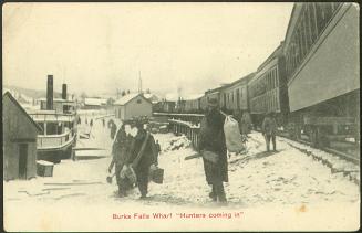 Burks Falls Wharf ''Hunters coming in''