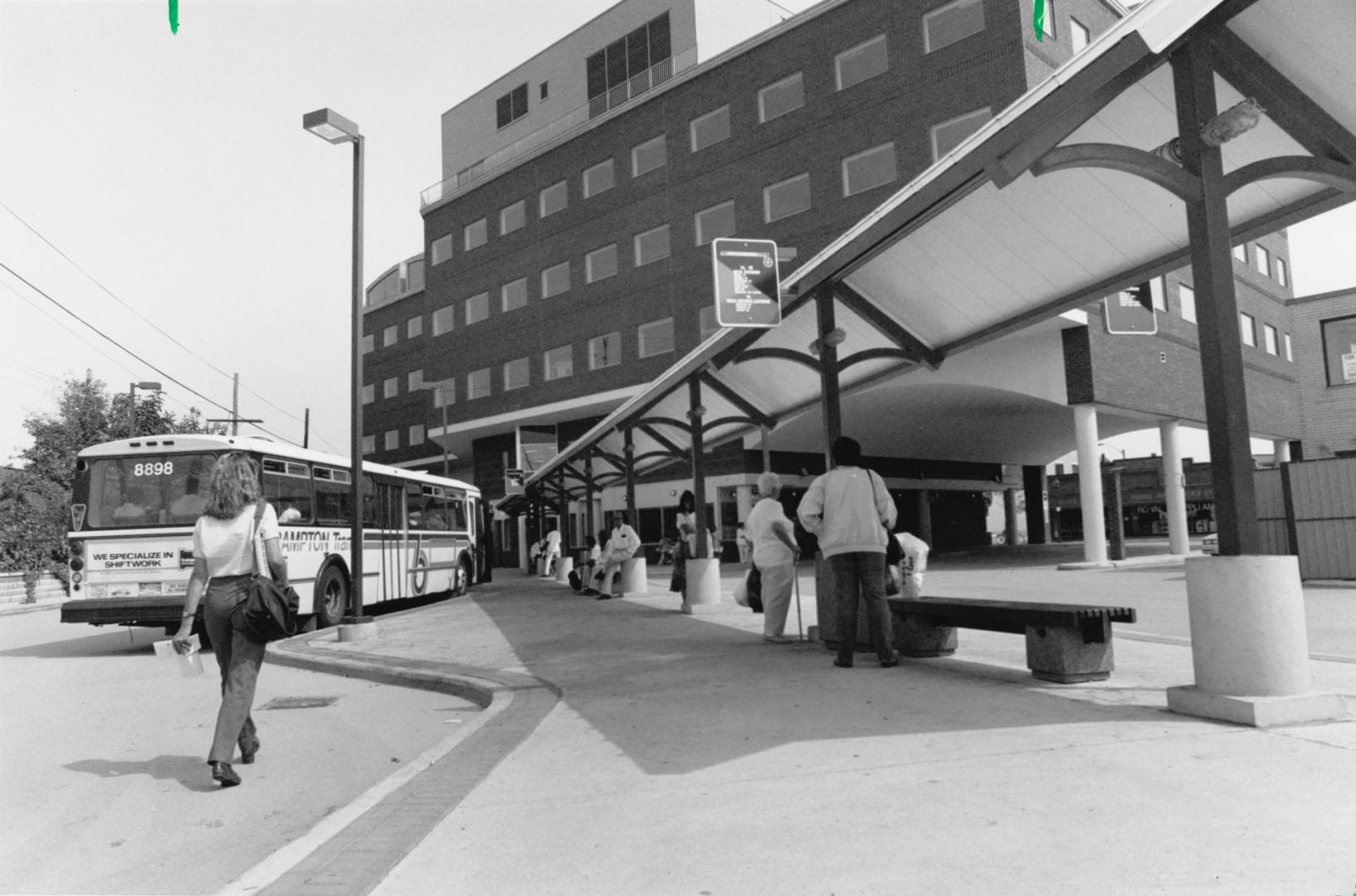 Brampton Transit Centre at Nelson and Main Streets. Brampton, Ontario