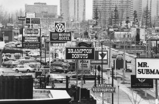 Store signs in Brampton, Ontario