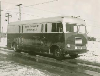 York Township Public Library bookmobile exterior.