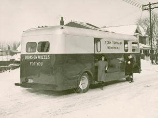 York Township Public Library bookmobile exterior.