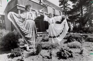 Sisters Drina and Ivanacosic, in the traditional costumes of the Croatian Region of Slavonia, will be performing at the 9th annual Carabram multicultural Festival. Brampton, Ontario