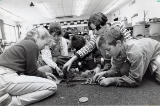 Meccano Auto Design Challenge at Somerset Drive Public School. Brampton, Ontario