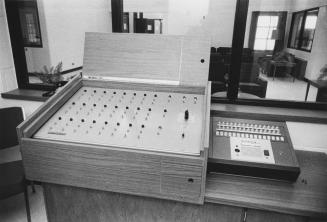 A switchboard that controls the locks in each cottage at the Vanier Centre for Women. Milton, Ontario